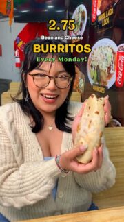 Still time to grab today’s Monday special 🌯🔥
Bean & Cheese Burritos are just $2.75 every Monday at El Gordo Mexican Grill 😮‍💨🌮