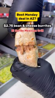 🌯 The best Monday deal in Arizona is back! 🔥
Bean & Cheese Burritos just $2.75 every Monday at El Gordo.
Simple. Classic. Delicious. And only $2.75.
Check the locations below and tag someone who owes you lunch 👇
📍 Serving communities all across Arizona